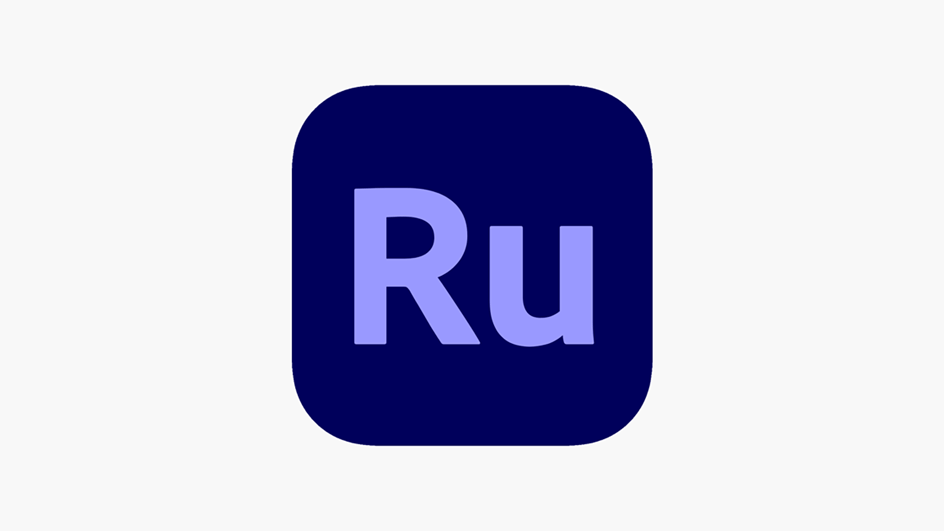  The purple and blue Adobe Premiere Rush logo loads, as a user wonders how to add audio in Premiere Rush.